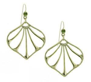 madeleine gold leaf earrings