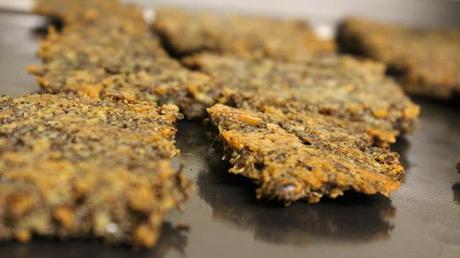 Rosemary Flax Crackers & Redless Red Velvet Cake