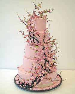 Cherry Blossom Wedding cake!?!!?