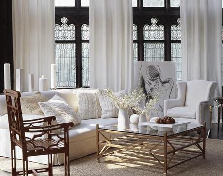 Oh so glamorous and elegant interiors in white