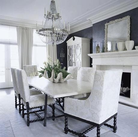 Oh so glamorous and elegant interiors in white