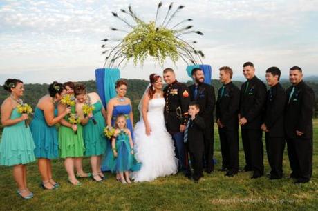 Peacock’s Rule the Roost at Chateau Selah Wedding