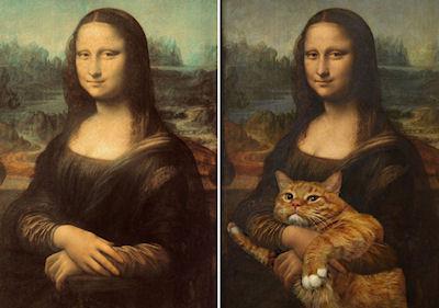 Famous Paintings Improved By Cats