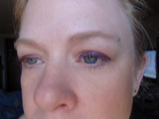 Purple eye look of the day