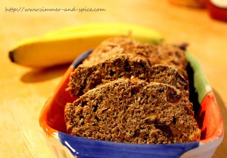 Wheat Banana and Dates Bread