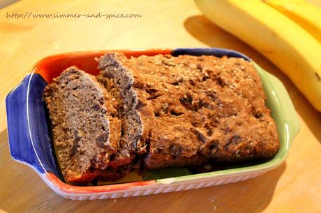 Wheat Banana and Dates Bread