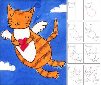 How to Draw an Angel Kitty