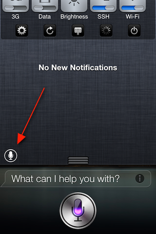 Launch Siri From Notification Center With SiriLaunch