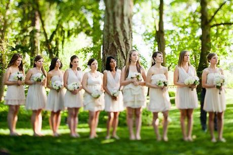 From the Archives…Neutral Bridesmaids Dresses are a Hot Trend