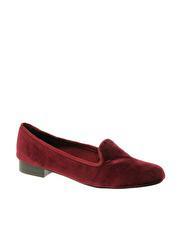 ASOS LEO Velvet Slipper Shoes