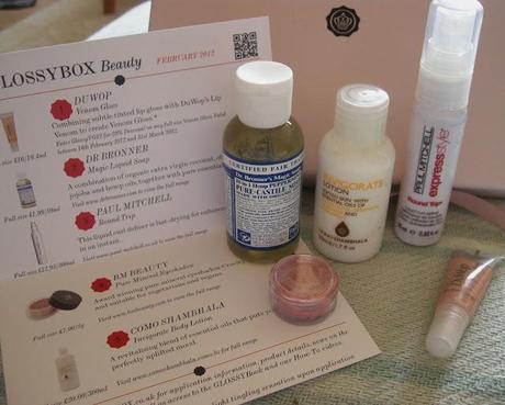 Glossybox UK February 2012