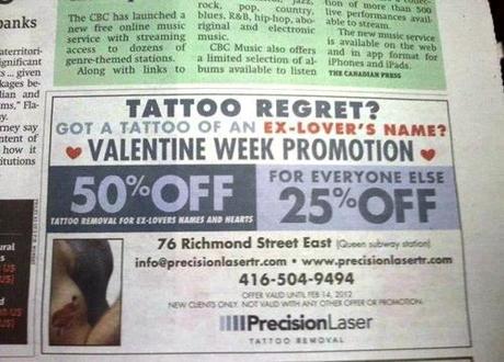 00 Tattoo Removal Advertisement Post Valentine’s Day
