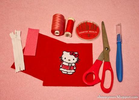 Mummy, I'm rich! - How to make a Hello Kitty coin purse