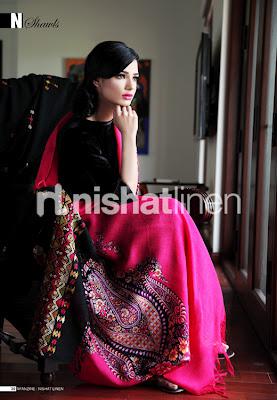 Nishat Linen Shawl Collection | Latest Shawl Designs