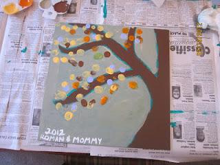 Mommy & Me Art - Thumb Print Trees Part 2!