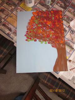 Mommy & Me Art - Thumb Print Trees Part 2!