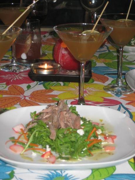 Cocktail Pairing Dish #2 – Duck Confit Salad