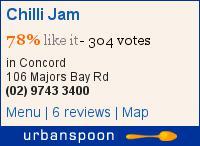 Chilli Jam on Urbanspoon
