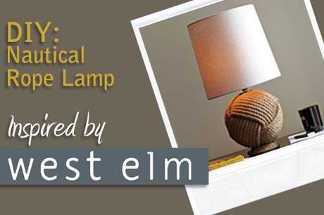 Nautical Rope Lamp Inspired By West Elm