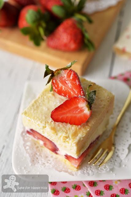 easy Japanese strawberry chiffon shortcake