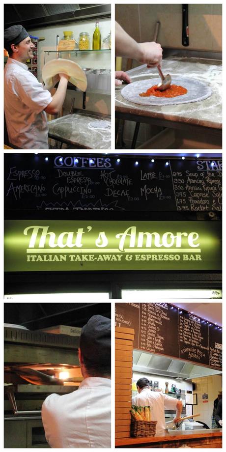 Pizzas at That's Amore Leeds