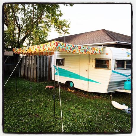 Hang a Vintage Awning by Yourself