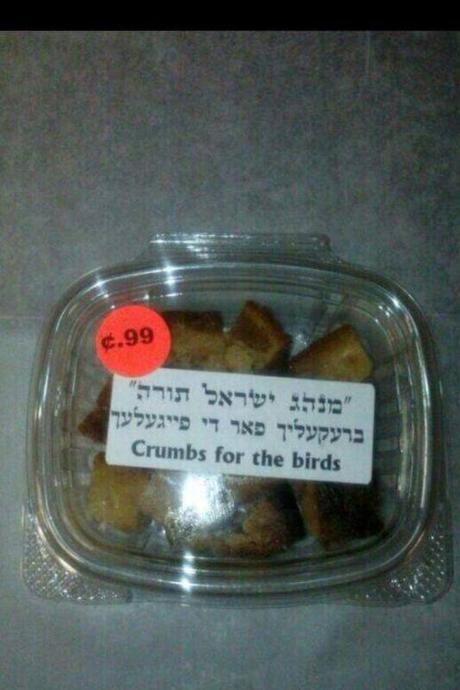 crumbs for the birds...