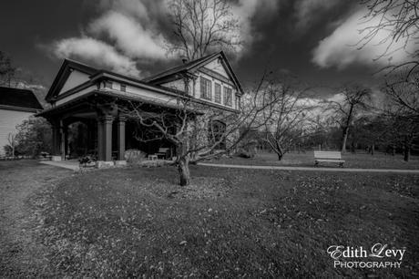 Spadina House, Toronto, Ontario, architecture, garden house, heritage, black and white