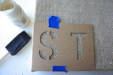 Live Simply burlap canvas diy with materials purchased from Target inspired by Glade
