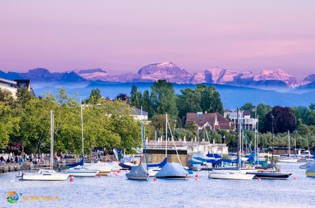 Marina on Lake Zurich.