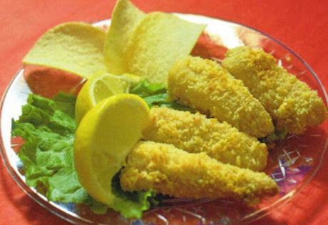 Crispy Fish Nuggets Made With Pringles
