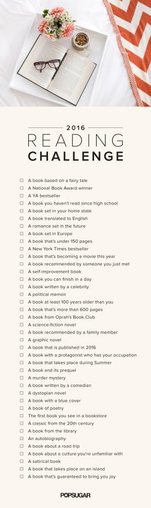 2016 reading challenge