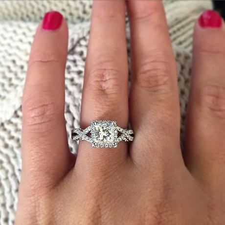 Perfect Princess Cut Engagement Ring