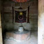 A shiva lingam inside the tower