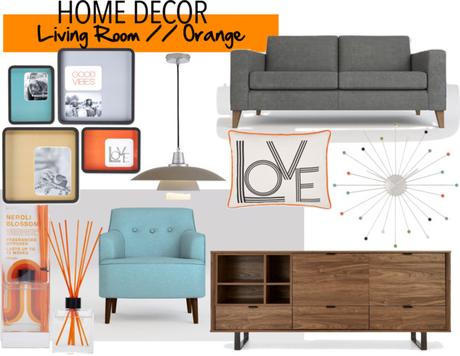 Living Room Revamp Orange