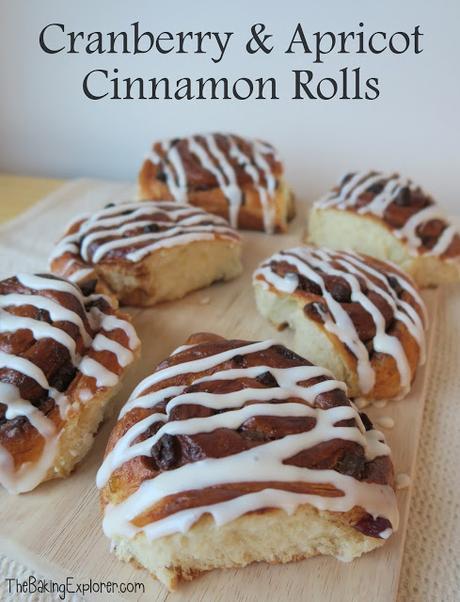 Cranberry & Apricot Cinnamon Rolls