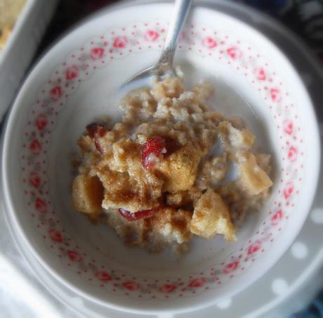 Apple and Cranberry Baked Oatmeal