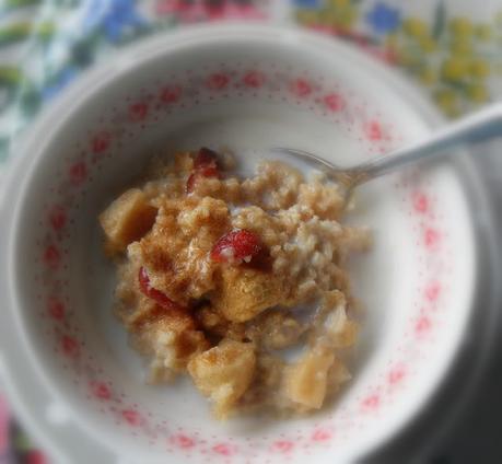 Apple and Cranberry Baked Oatmeal