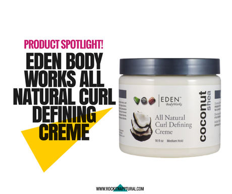 Eden Body Works Coconut Shea Curl Defining Creme for Kinky, Curly, Afro-Textured Hair