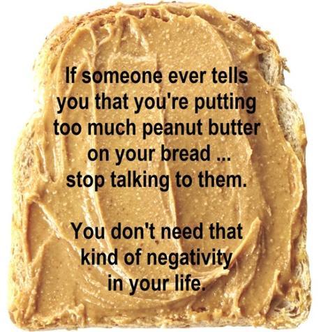 Compliments, Peanut butter and Laughter