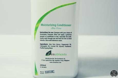 Review: Zenutrients - Moisturizing Conditioner Aloe Vera