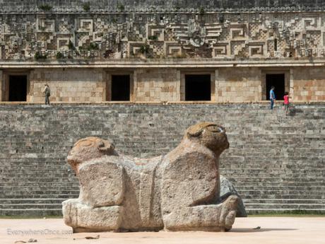 Throne of the Jaguar, Uxmal Mayan Ruins, Mexico