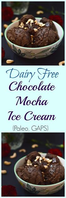 Dairy Free Chocolate Mocha Ice Cream (Paleo, Egg Free, GAPS)
