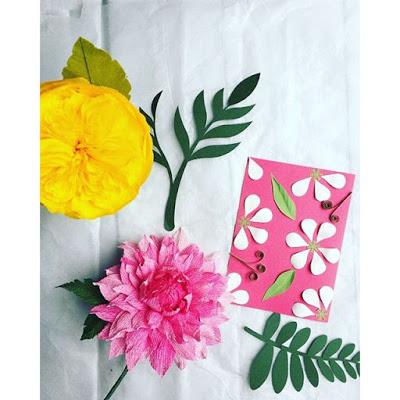 Paper Punches and Crepe Paper Flowers