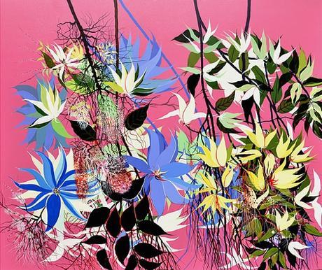 Contemporary Indian Artist Kishore Kumar's Flower Paintings