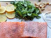 Spinach Lemon Stuffed Salmon