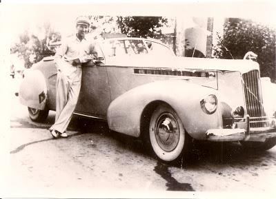 Check out our ride in our Great uncle, Tom Lyle Williams 1940 Packard Victoria, convertible.