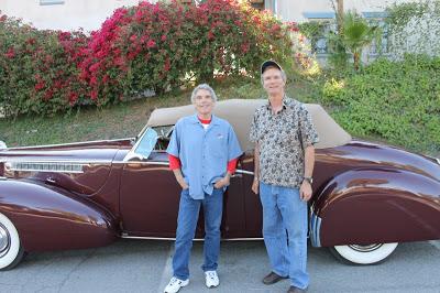 Check out our ride in our Great uncle, Tom Lyle Williams 1940 Packard Victoria, convertible.