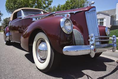 Check out our ride in our Great uncle, Tom Lyle Williams 1940 Packard Victoria, convertible.