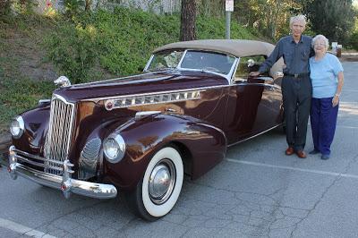 Check out our ride in our Great uncle, Tom Lyle Williams 1940 Packard Victoria, convertible.